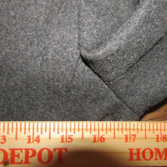 Express Jacket Grey Double Button 60% Wool Winter - Picture 6 of 6